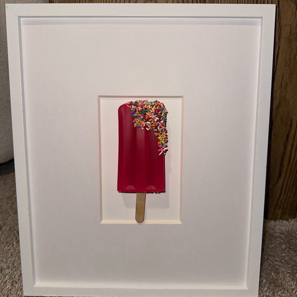 Hand made pop art popsicle wall art